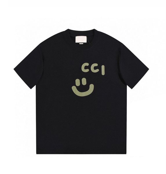 

22ss designer letter printed t shirts tee sweatshirt fashion high street short sleeves summer casual t-shirt breathable men women crew neck, Black;brown