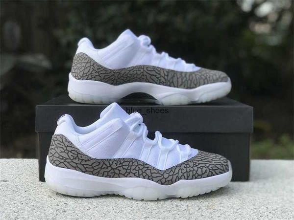 

shoes elephant 11s real carbon fiber white university blue cement grey 11 sports sneakers av2187-140, Black
