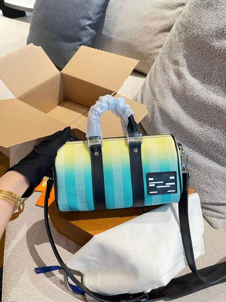 

mens striped canvas messenger single shoulder handbag keepallxs totes bags ladies upscale handbags luxury designer side flowers with origina