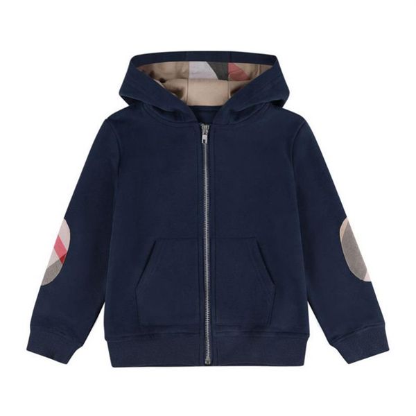 

2021 spring autumn baby boys jackets kids cotton zipper coats children hooded jacket boy outwear child casual cardigan coat213h, Blue;gray