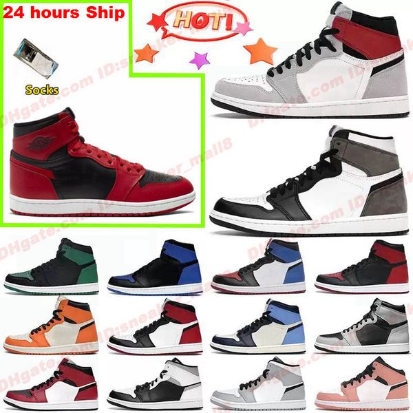 

1 1s men basketball shoes jumpman denim light smoke grey heirloom seafoam chicago twist mens women jorden1s j1 sports trainers sneakers 36-4, Black