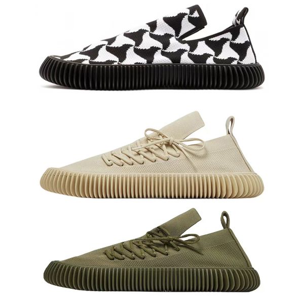 

designer casual shoes men sneakers knitting shoe fashion rubber platform socks sports run fitness basketball skateboard daddy shoes, Black