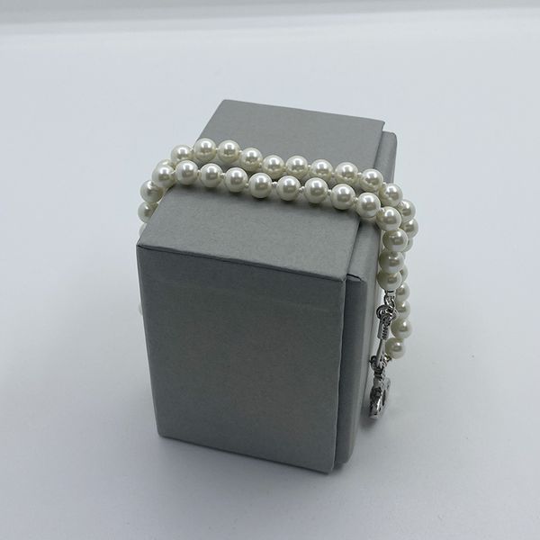 

designer pin necklace fashion pearl pendant necklaces luxury planet necklace women's party wedding accessories valentine christmas jewe, Silver