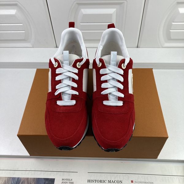 

2023 luxury designer woman shoe leather lace up men fashion platform sneakers white black mens 0613