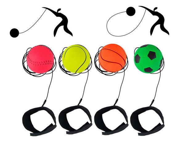 

sports wrist balls toy includes basketball baseball and soccer ball wristband toys durable foam string attached rebound balls
