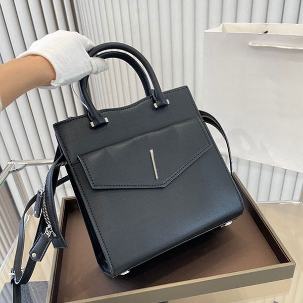 

uptown handbag purse women crossbody bags removable strap zipper closure silver hardware bottom nail genuine leather fashion letters 23cm