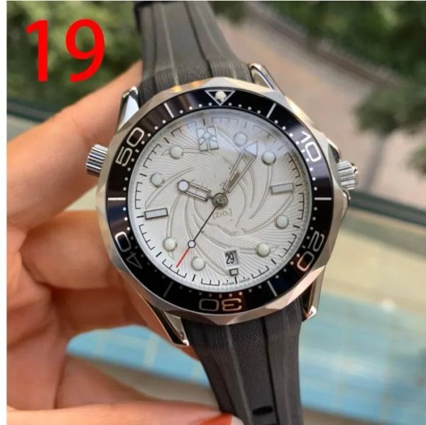 

2023 u1 grade aaa 2022 watch ceramic bezel business brand watch sea 007 master james bond men's watches, Slivery;brown