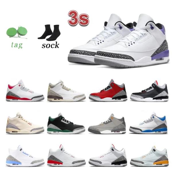 

jumpman 3s basketball shoes for women mens 3 cherry concord blue miami georgetown high space jam cool grey 2023 hot