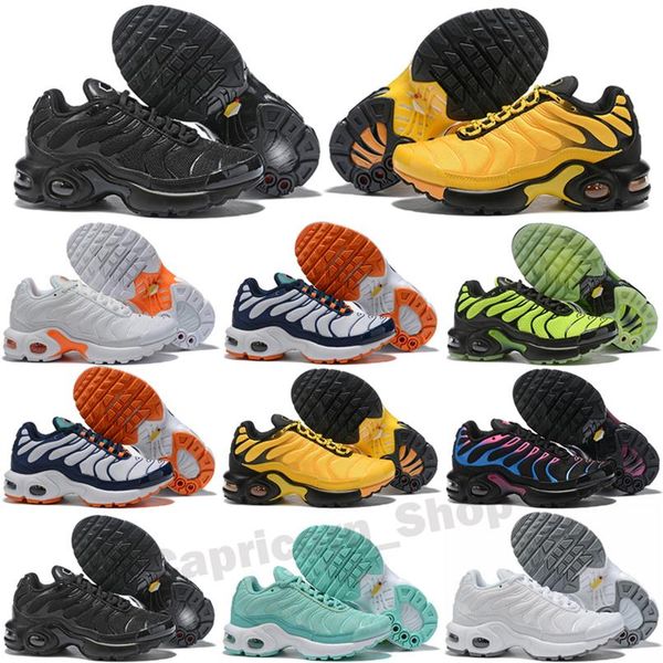 

tn plus ultra tuned cushion trainer children running shoes boy girl youth kid sport sneaker size314q, Black