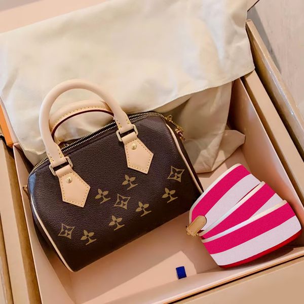 

women's men fashion handbags tote m81085 m46234 speedy nano 20 25 designer bags shoulder luxury clutch mini travel classic crossbody ge