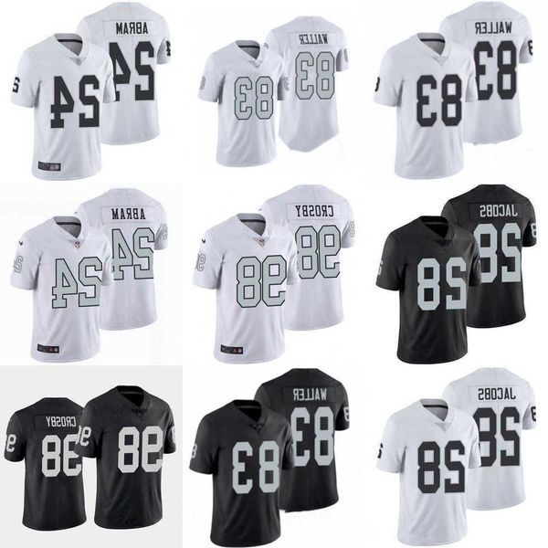 

2023 football jerseys men woman youth las vegas''raiders''jersey 83 darren waller 28 josh jacobs 94 carl nassib 98 maxx, Black;red