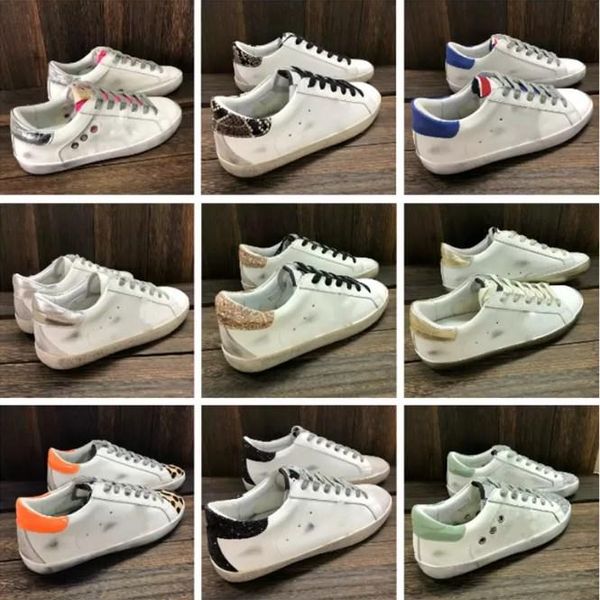 

new designer drity shoes luxury italy brand super star sneakers golden gooses women casual shoes sequin classic white do -old dirty men hjsl, Black