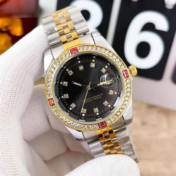 

aaa luxury brand watch casual 40mm men's women watches fashion dressdiamond datejust stainless steel strap quartz movement au244d, Slivery;golden