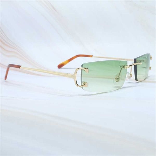 

sun glasses 2023 20% vintage rimless carter small square big designer sun cool rapper shades party eyewear gafas de sol, White;black