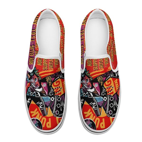 

canvas printed customized shoes with lowfashion sneakers popular gift