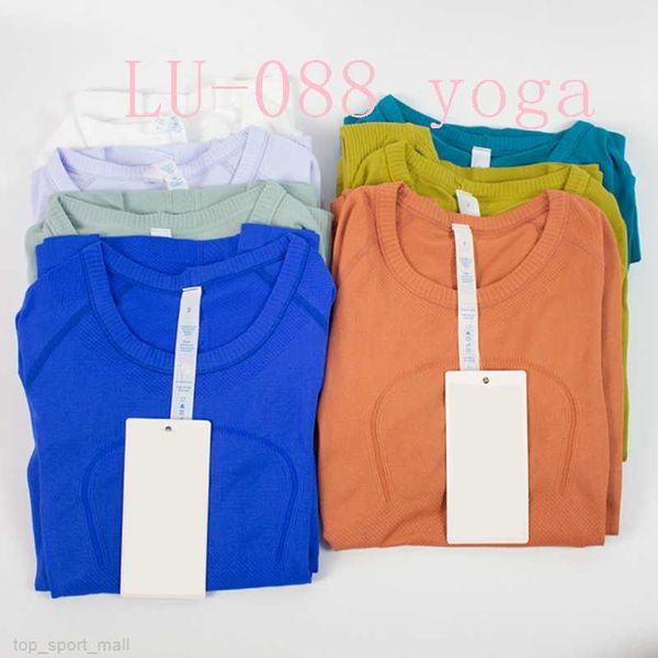 

women's long t-shirt sleeve yoga workout fitness gym outfit full sportswear sports clothing quick dry tee shirt yogas clothes loose swe, White;red