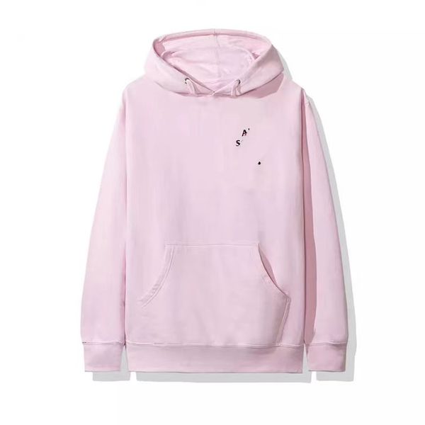 

designer anti social club hoodie asc crossed letter print hoodie jumper for men and women, Black