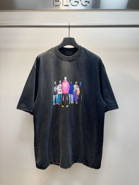 

men's plus tees & polos round neck embroidered and printed polar style summer wear with street pure cotton wwfv, Black;brown