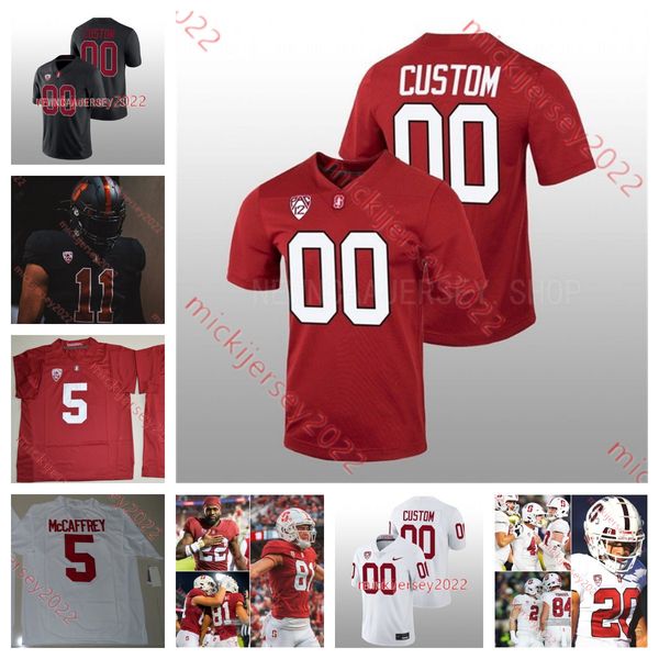 

football cardinal custom jersey stanford 95 aristotle taylor 94 anthony franklin ryan sanborn scotty edwards connor weselman ricky miezan ja, Black