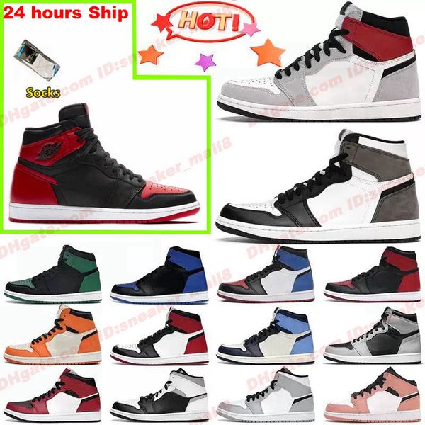 

2022 boots new jumpman shoes 1 university blue basketball 1s high dark mocha electro orange unc light smoke grey hyper chicago bred hococal