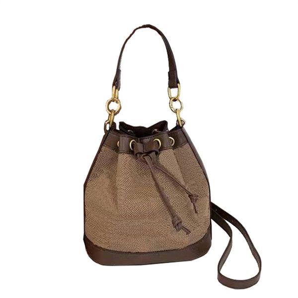 

brand designer bucket bag for women drawstring bags for ladies handbag casual purse fashion female backpack dropship242y