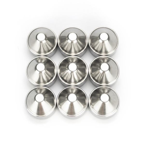

durable replacement 9pcs per set 1.5inch od stainless steel cups lot of x9 for 10inch 1.75 od fuel filter solvent tube 7075 aluminum tube