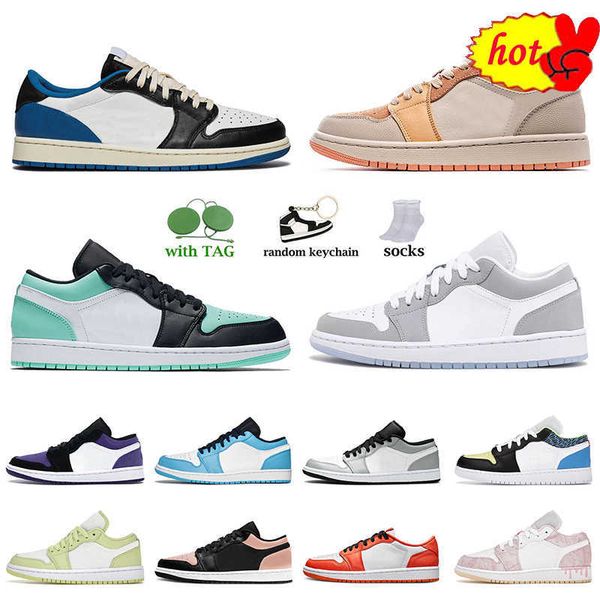 

2023 high basketball shoesdesigner jumpman 1 low unc shoes 1s fragment university blue hyper royal wolf grey paris m