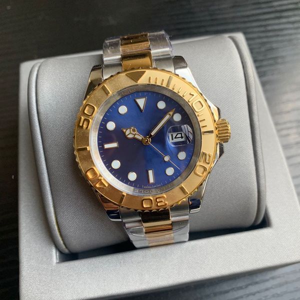 

2023 u1 grade aaa 2022 new watch designer vintage watch classic 40mm blue dial movement mechanical automatic men's watches, Slivery;brown