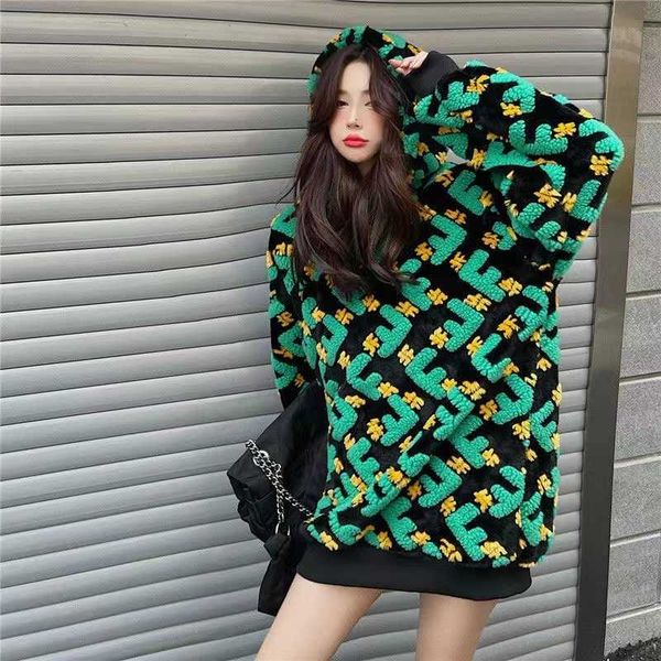 

fd designer hoodie women sweatshirt f embroidery hooded sweater womens hoodies pullover wool coat fashion hoody, Black
