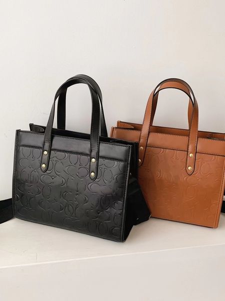 

designer women's bag new fashion large capacity portable simple versatile tote shoulder bag