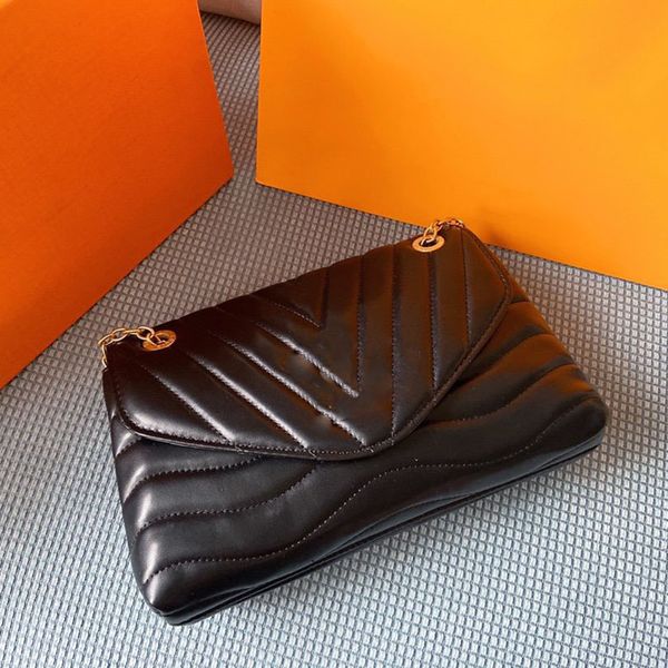 

bags totes handbag designer bag women classic imitation luxury brand letter black stripe shoulder bag fashion simple style chain party dinne