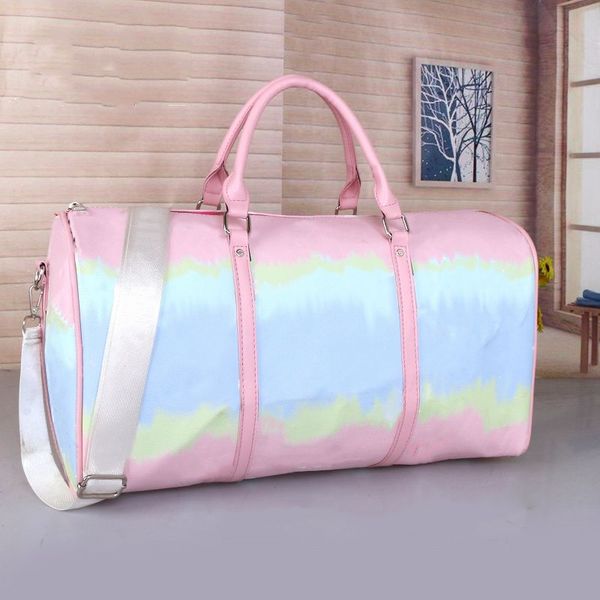 

duffle bags classic 50 travel luggage purses designer woman handbag black white color matching capacity bag baggage waterproof handbags casu