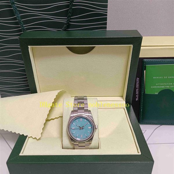 

8 style real po midsize with original box ladies watch women 36mm blue dial 126000 stainless steel bracelet asia 2813 movement 249a, Slivery;golden