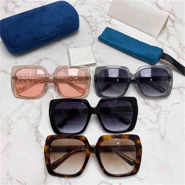 

sun glasses 2023 20% luxury fashion design version family box personalized leg chen star net red same, White;black