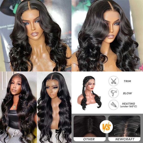 

lace wigs highlight body wave 13x1 t part for black women synthetic omber blonde wig pre plucked with baby hair 221216, Black;brown