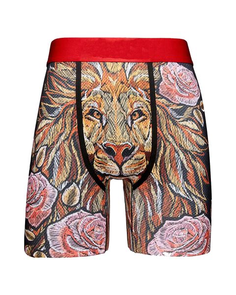 

rs mens underwear boxer cotton novelty geometric printed clothing beach volleyball surfing sunbathing training underwears 12 styles size l-4, Black;white