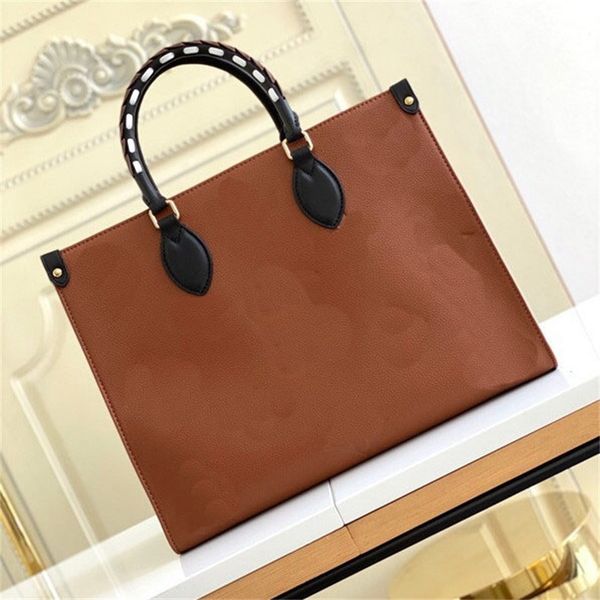

the tote leather bags for women men purses designer woman handbag with letter decoration on the go luxury lady travel totes bag 2023 designe