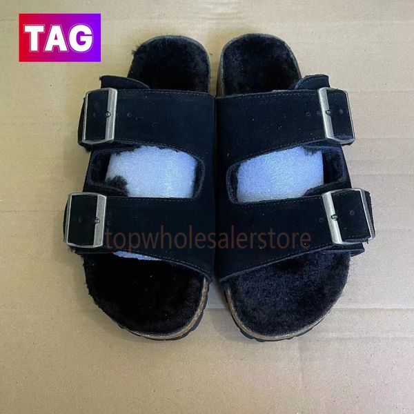 25# suede shearling black