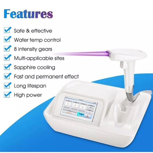 

professional portable laser 808nm diode hair removal machine home use mini machine, Black