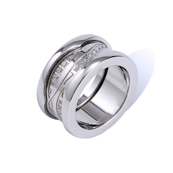 

silver deluxe ring designer ring men and women classic fashion rings christmas valentine's day jewelry gifts titanium steel alloy gold