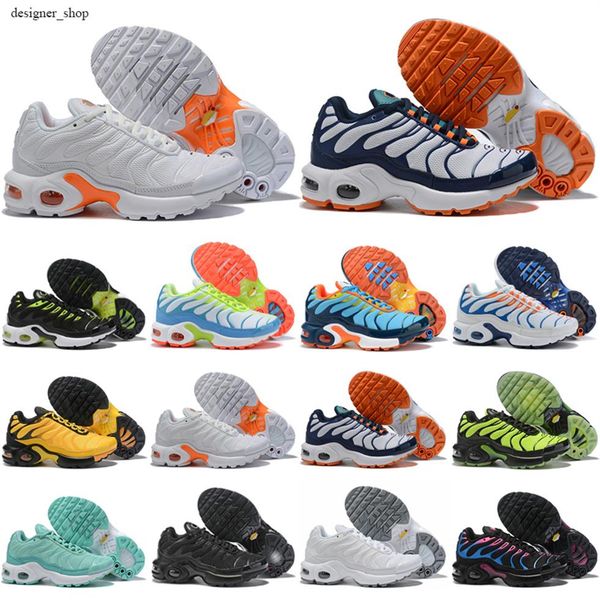

new 2021 tn childrens athletic shoes kids boys basketball shoes child huarache legend blue sneakers size 28-35280d, Black