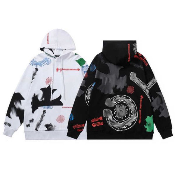 

luxury fashion jackets men's sweatshirts men women classic hoodies ch zipper hooded sweater designer cross pullover sanskrit hoodie cas, Black;brown