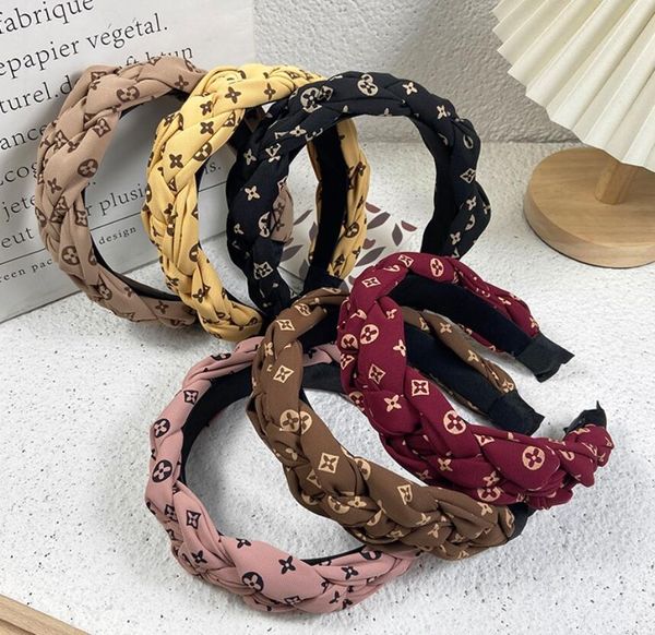 

23ss luxury designers headbands women pu leather letter hair hoop presbyopia headwrap fashion outdoors hair accessories, Silver