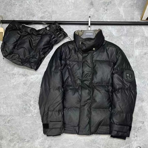 

fd designer down jacket mens winter outdoor windproof parka coat couple fashion zipper cardigan hoodie jackets men women windbreaker, Black
