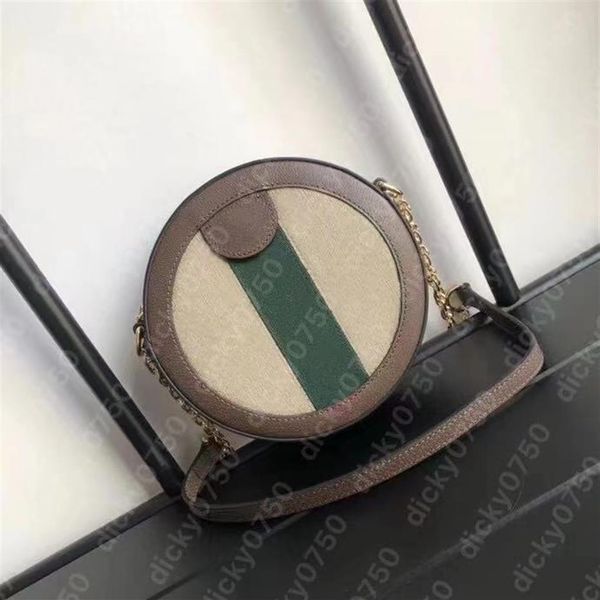 

dicky0750 round bags designer handbags luxury shoulder bag circle heart women chain cross body messenger purse corssb282s
