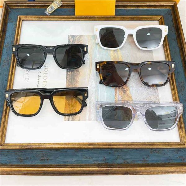 

sun glasses 2023 20% luxury fashion design version personalized square plate star same trend z1496, White;black