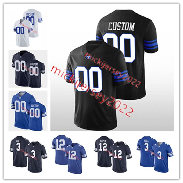 

kyle van noy byu cougars football jersey dom henry jackson mcchesney connor pay lisala tai nick billoups keenan pili alema pilimai custom st, Black