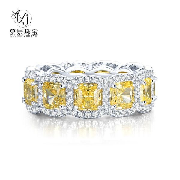 

wedding accessories pure silver engagement rings fadeless couple full diamonds birdal ring and necklace two useful proposal ring no fading l, White