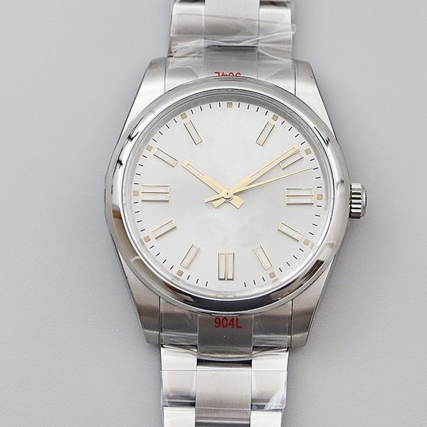

8 color mens and womens watch 41mm/36mm automatic mechanical movement all stainless steel fashion classic gift, Slivery;brown