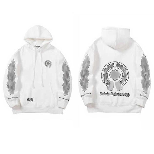 

luxury jackets mens fashion sweatshirts designer hoodies ch men women zipper cross scroll simple hooded sweater pullover hoodie casual coat, Black;brown